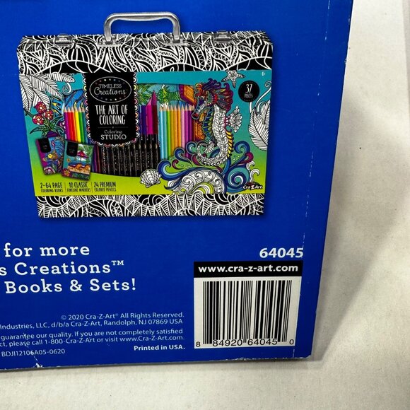 Timeless Creations 2 Coloring Books Stained Glass And Words To Color By New - Picture 7 of 10